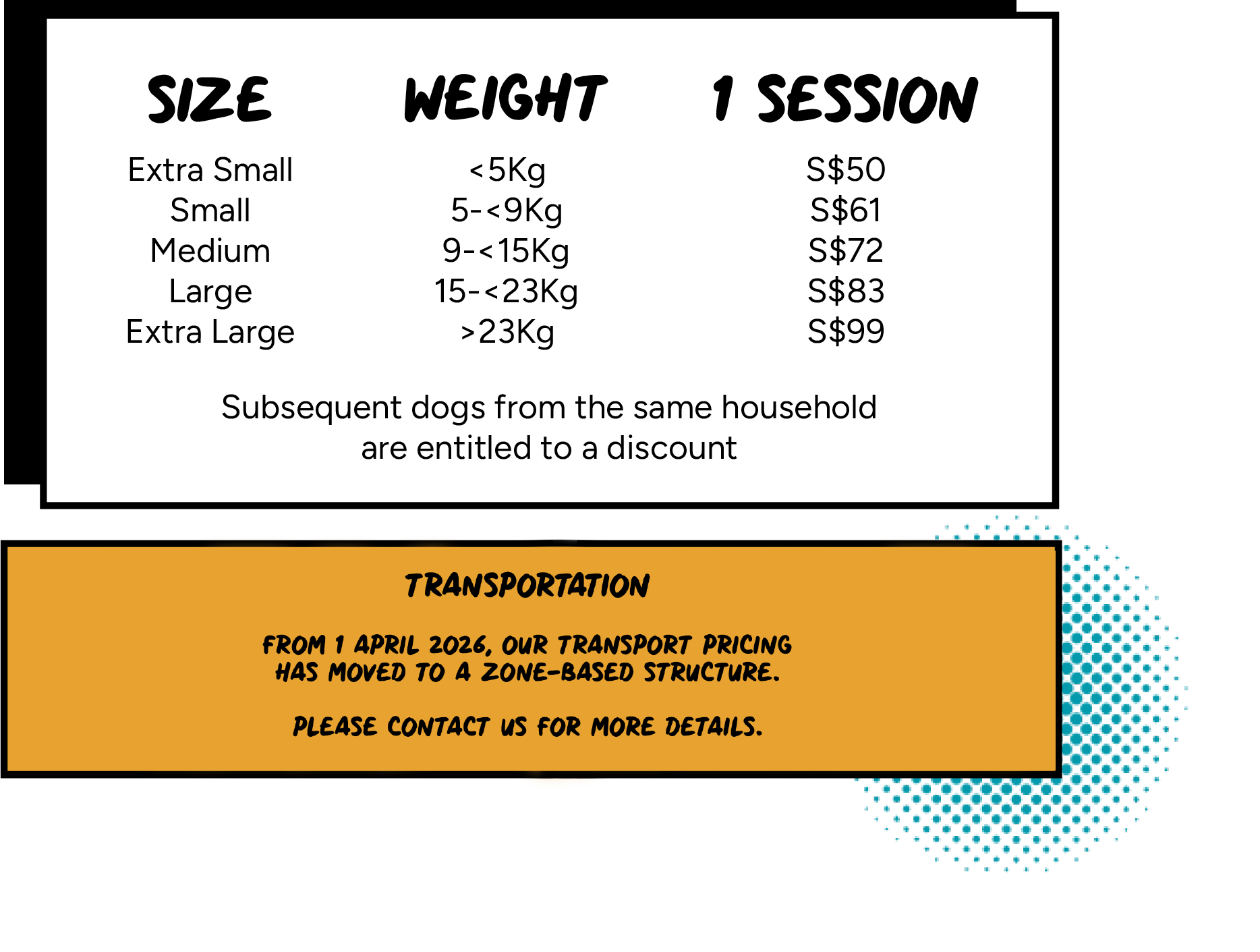 Daycare pricing